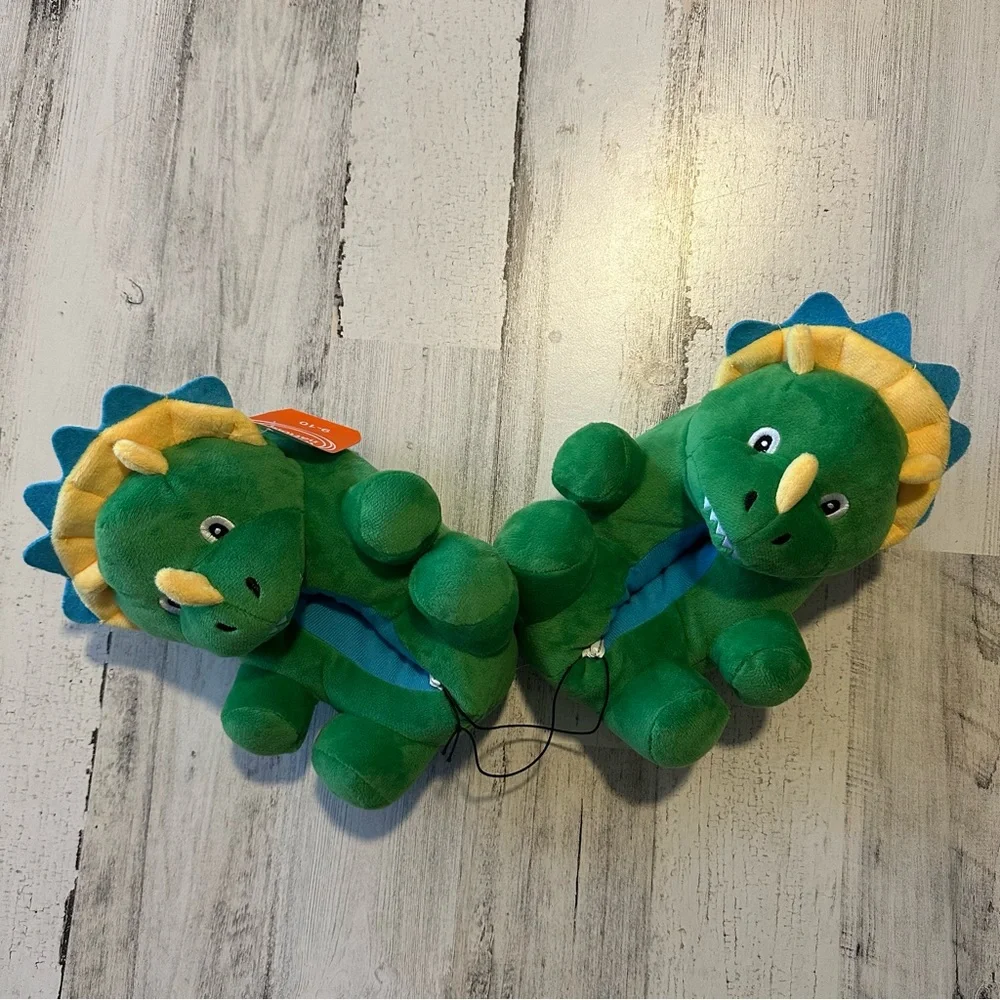Kids Dinosaur Slippers Size 9-10 NEW